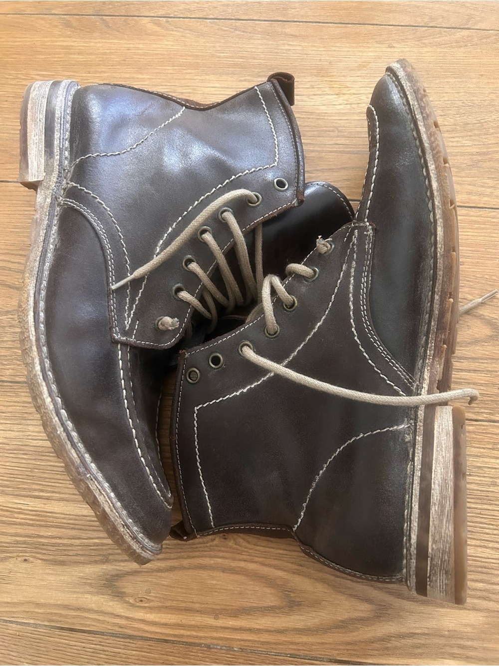 Mark Nason Dark Brown Leather Chukka Boots